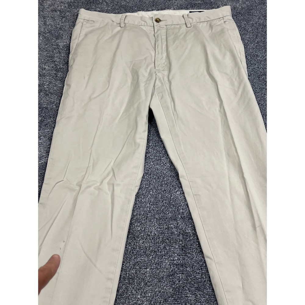 Polo Ralph Lauren Stretch Slim Fit Chino Pants Tan Khaki Mens 32x32 Cotton Twill